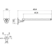 Dornbracht Madison Handtuchhalter, 2-teilig, schwenkbar, 83210361