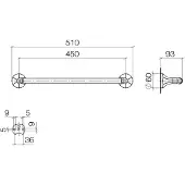 Dornbracht Madison Badetuchhalter, 510mm, 83045361