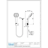 Ideal standard Handbrause-set Idealrain cube 1-Funktionshandbrause d:100mm Chrom, B0087AA