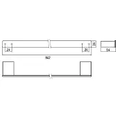 Emco Badetuchhalter LOFT 842mm Edelstahl