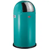 Wesco Mülleimer Wesco Pushboy Türkis 50L