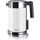 Graef Wasserkocher, 1,5l, Kindersicherung, Temperatur Einstellen, Weiß