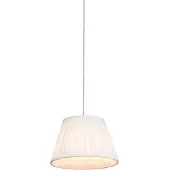 QAZQA Retro Hängelampe Creme 25 cm - Plissee