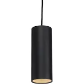 QAZQA - Design Design-Pendelleuchte I Pendellampe I Hängelampe I Pendellampe I Pendelleuchte I Lampe I Leuchte schwarz GU10 50mm - Tubo I Wohnzimmer I Schlafzimmer - Aluminium Zylinder - LED geeignet