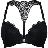 LASCANA Push-up-BH "Melissa" mit Vorderverschluss & Spitzenrücken aus Stickerei, Dessous