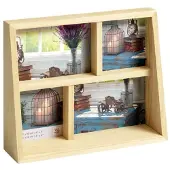 Walther design Rustic Portrait Galerierahmen, natur, je 2 X 10x15 + 10x10 cm