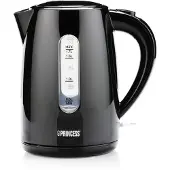 Princess 236017 Wasserkocher, 1,7 l, 2200 W, Schwarz, Wasserstandsanzeige, Drahtlos