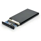 Port Designs 900030, SSD-Gehäuse, 2.5", SATA, Serial ATA II, Hot-Swap, USB Anschluss, Schwarz