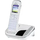 Panasonic KX-TGJ320GW Strahlungsarmes Schnurlostelefon mit Anrufbeantworter, Farbdisplay, Rufnummernanzeige, 18h Sprechzeit, 12 Tage Standby, Freisprechfunktion, Babyfon-Funktion, DECT