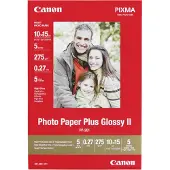 Canon PP-201 Glossy II Fotopapier Plus 10 x 15 cm – 5 Blatt, Glanz, 5 Blätter, 150 mm, 100 mm
