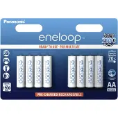 Eneloop BK-3MCCE/8BE, Wiederaufladbarer Akku, AA, Nickel-Metallhydrid (NiMH), 1,2 V, 8 Stück(e), 1900 mAh