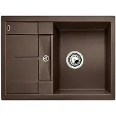 BLANCO METRA 45 S Compact, Schrankwaschbecken, Silgranit, Braun, Doppelseitig, 45 cm, Deutschland