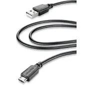 Cellularline 35665 USB-A/Micro-USB 2m Schwarz - Power Data