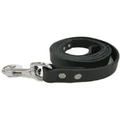 Brekz Leder Hundeleine Schwarz