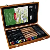 Derwent Skizzenstifte Aquarellfarben Notizbuch Malset 35 Einheiten