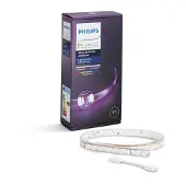 Philips Hue White and Color ambiance Lightstrip Plus Verlängerung V3, Intelligenter Leuchtstreifen, Bluetooth/Zigbee, Weiß, Integrierte LED, Silikon, Nicht austauschbare(s) Leuchtmittel