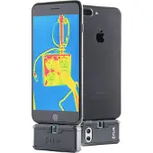 FLIR 435-0012-03, 8 - 14 µm, 8,7 Hz, 100 mK, 15 cm, Schwarz, MFi (iOS version), RoHS, CE/FCC, CEC-BC, EN61233