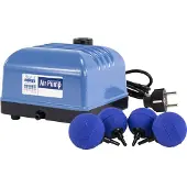 Aquaforte Luftpumpenset V-10 Teichbelüfter 600 L/h Aluminium 5-teilig