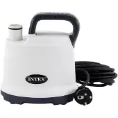 Intex 28606 Pool Ablass-Pumpe IPX8 (220V) 3595l/h 5m Schlauch 10m Leitung