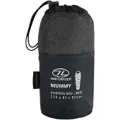 Highlander Mumienschlafsack-Inlett Camping Matratze Schwarz SB245M