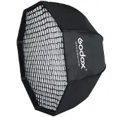 Godox Umbrella Softbox Bowens 120 cm mit Gitter