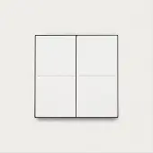 Niko 154-91004 Niko Dimmschalter für Hue System, Niko Pure steel white coated 15491004