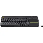 Logitech K400 Plus, Volle Größe (100%), Kabellos, RF Wireless, QWERTZ, Schwarz