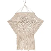 QAZQA Makramee Lampenschirm natur 90 cm