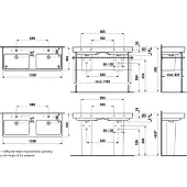 Laufen H8149664001041 Dwt Pro S 465X1200X175