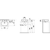 Laufen H8163020001041 Aufsatz-WT INO 450x560x145