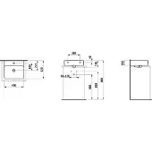 Laufen H8162800001041 Aufsatz-HWB VAL 420x450x155