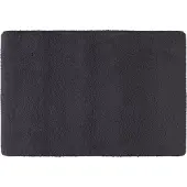 Rhomtuft Badteppich Square 60x90 cm | schwarz - schwarz