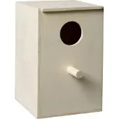 Fauna Nistkasten Ständer - Vogelnest - Holz - 14,5x14,5x22,5 cm