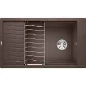 BLANCO Elon XL 8 - Silgranitspüle, 860x500 mm, mit Zubehör, Kaffee 524879