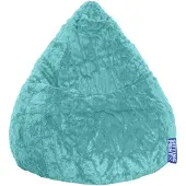Magma Heimtex Sitting Point BeanBag Fluffy L 70 x 90 cm, Tuerkis 70x90cm