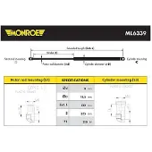 Monroe ML6339 Gasfeder Heckklappendämpfer für RENAULT Twingo III Schrägheck (BCM) 512mm