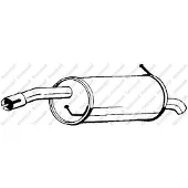 Bosal Endschalldämpfer 154481 für FORD