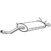 Walker 22532 Endschalldämpfer für RENAULT MEGANE I Cabriolet (EA0/1) Auspuff