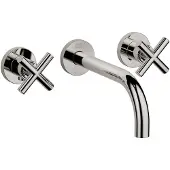 Dornbracht Dornb 3-Loch-WT-Wandbatterie TARA o Ablaufgarnitur Ausladung 190mm platin