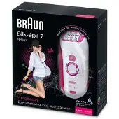 Braun Silk-épil 7 7175, Pink, Weiß, 40 Pinzette, Eingebaut, 1 h, 40 min