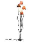 Kare Stehlampe FLEXIBLE, schwarz, für Wohn- / Esszimmer, Metall, Modern, Stehlampe