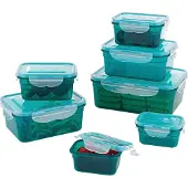 DS Produkte GOURMETmaxx Frischhaltedosen klick-it 7er Set BPA-freie Vorratsdosen für Spülmaschine Mikrowelle und Gefrierschrank Luftdicht auslaufsicher stapelbar