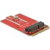 DeLOCK 63909, Mini PCI Express, M.2, Volle Höhe, Rot, Windows 10,Windows 7,Windows 8,Windows 8.1, 30 mm