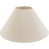 QAZQA Stofflampenschirm beige rund abgeschrägt 50/17,5/25