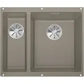 BLANCO SUBLINE 340/160-U, Schrankwaschbecken, Silgranit, Beige, Links, 60 cm, Deutschland