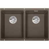 BLANCO SUBLINE 350/350-U, Schrankwaschbecken, Silgranit, Braun, 80 cm, Deutschland