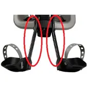 Thule Yepp Mini Chair Footrest Extender Schwarz