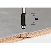 Festool Bündigfräser HW Schaft 8 mm HW S8 D12,7/NL25 | 491027