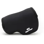 MegaGear Panasonic Lumix DC-GX850, DC-GF9, DC-GX800, DMC-GF8, DMC-GF7 (12-32 mm) Ultraleichte Kameratasche aus Neopren mit Karabiner Haken schwarz