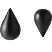 Normann Copenhagen - Dropit Haken - Large - 2er-Set - Schwarz